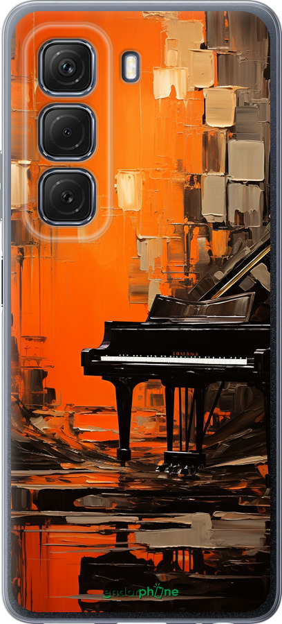 Силиконовый чехол Чехол для телефона Оранжевый Рояль для Infinix Hot 50 5G - 5937u-3795 изображение 