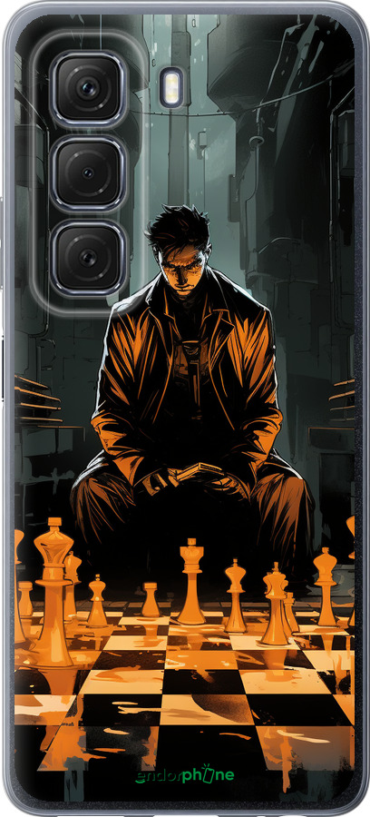 Силиконовый чехол Шахматы для Infinix Hot 50 5G - 5951u-3795 изображение 