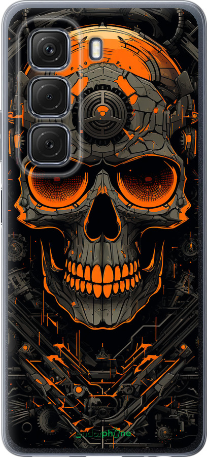 Силиконовый чехол Череп для Infinix Hot 50 5G - 5952u-3795 изображение 