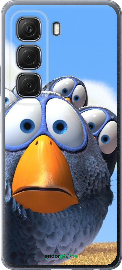 Силиконовый чехол Angry Birds для Infinix Hot 50 5G - 6008u-3795 изображение 