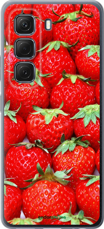 Силиконовый чехол Клубника для Infinix Hot 50 5G - 6020u-3795 изображение 