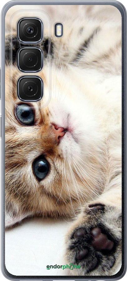 Силиконовый чехол Котик для Infinix Hot 50 5G - 6024u-3795 изображение 