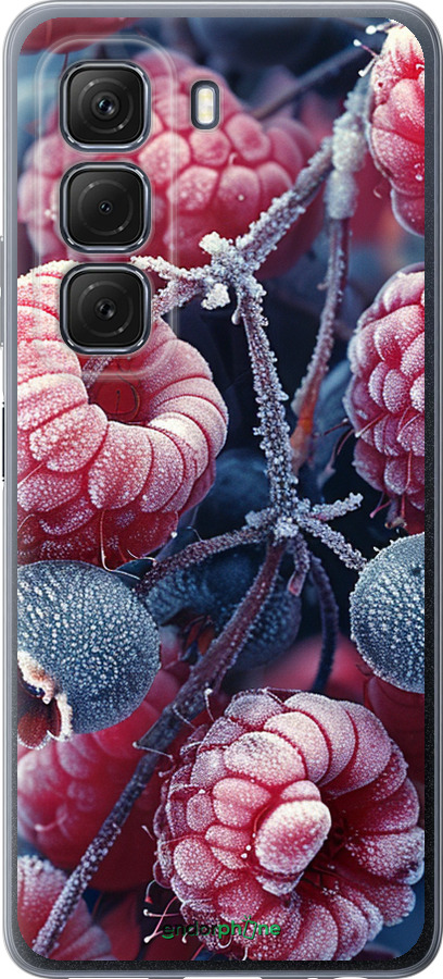 Силиконовый чехол Морозные ягоды для Infinix Hot 50 5G - 6033u-3795 изображение 