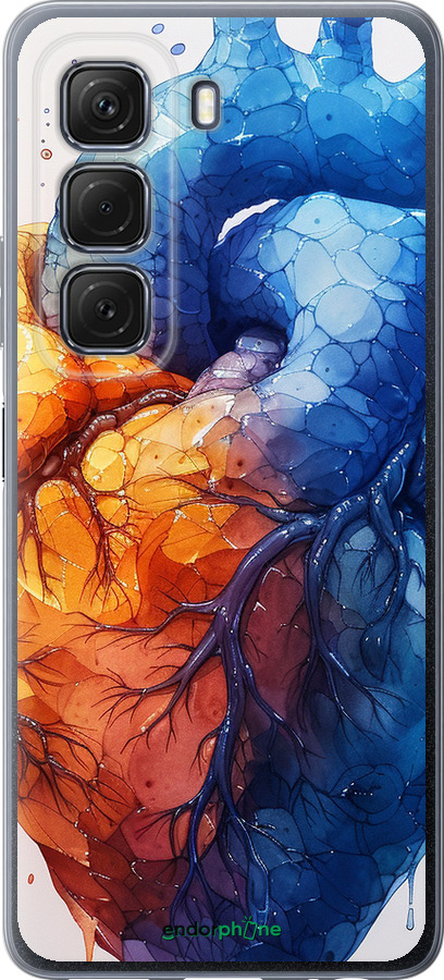 Силиконовый чехол Арт-сердце для Infinix Hot 50 5G - 6034u-3795 изображение 