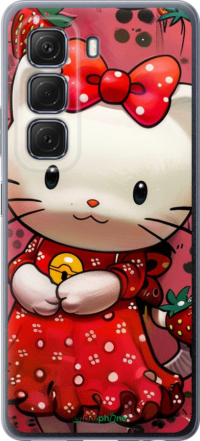 Силиконовый чехол hello kitty1 для Infinix Hot 50 5G - 6036u-3795 изображение 