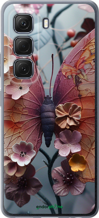 Силиконовый чехол Fairy Butterfly для Infinix Hot 50 5G - 6048u-3795 изображение 