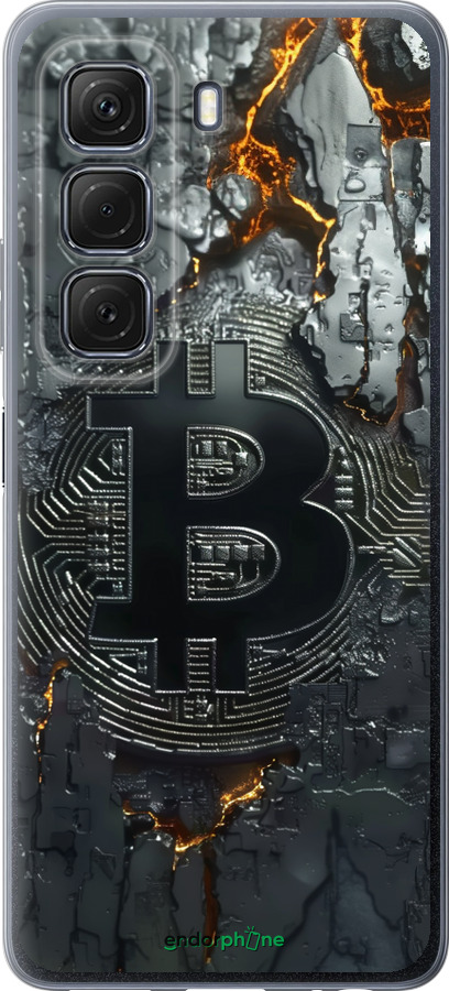 Силиконовый чехол Раскаленный биткойн для Infinix Hot 50 5G - 6091u-3795 изображение 