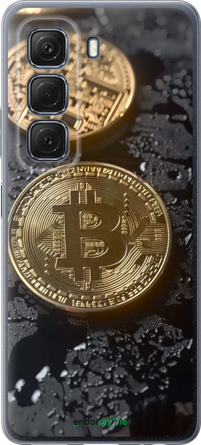 Силиконовый чехол Вулканический Bitcoin для Infinix Hot 50 5G - 6092u-3795 изображение 