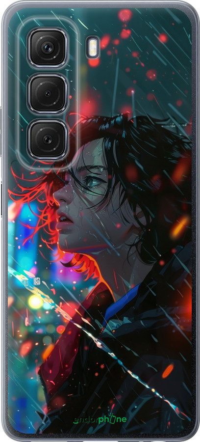 Силиконовый чехол Ночные огни для Infinix Hot 50 5G - 6096u-3795 изображение 