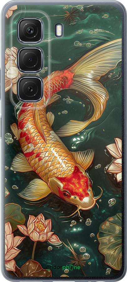 Силиконовый чехол Мелодия Лотоса для Infinix Hot 50 5G - 6106u-3795 изображение 