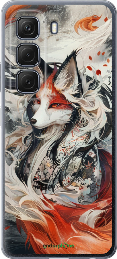Силиконовый чехол Дух кицунэ' для Infinix Hot 50 5G - 6107u-3795 изображение 