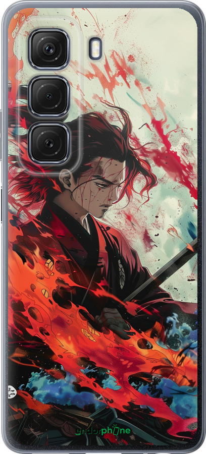 Силиконовый чехол Битва стихий для Infinix Hot 50 5G - 6110u-3795 изображение 