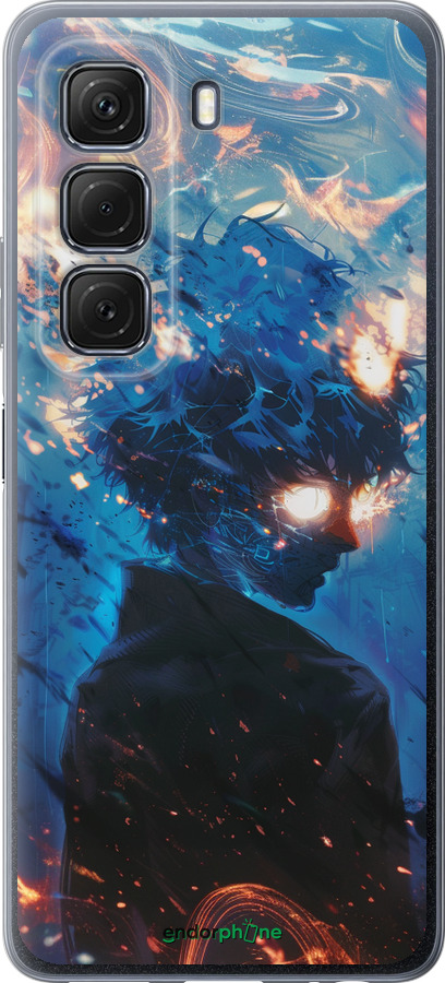 Силиконовый чехол Сатору Годжо для Infinix Hot 50 5G - 6129u-3795 изображение 