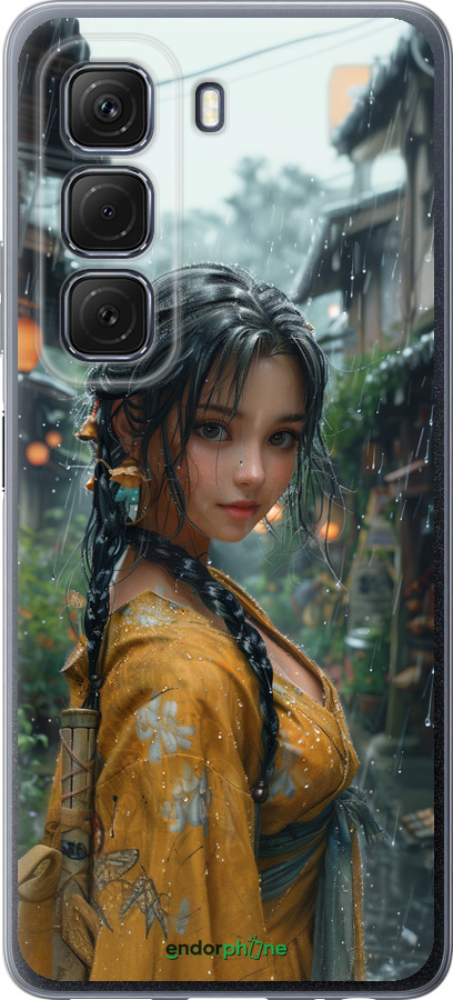 Силиконовый чехол Anime-girl для Infinix Hot 50 5G - 6133u-3795 изображение 