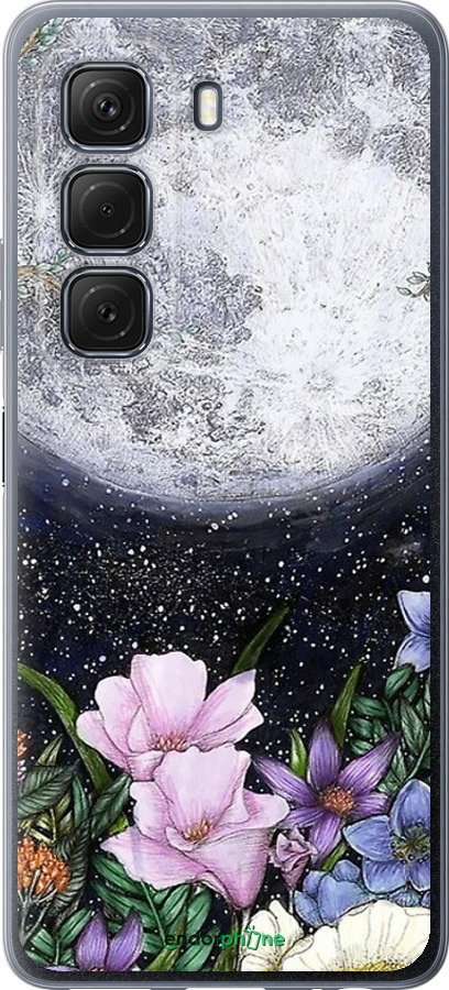 Силиконовый чехол Полночь в саду для Infinix Hot 50 5G - 6259u-3795 изображение 