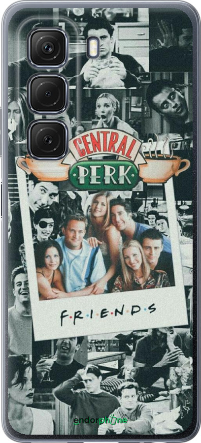 Силиконовый чехол Друзья для Infinix Hot 50 5G - 6276u-3795 изображение 