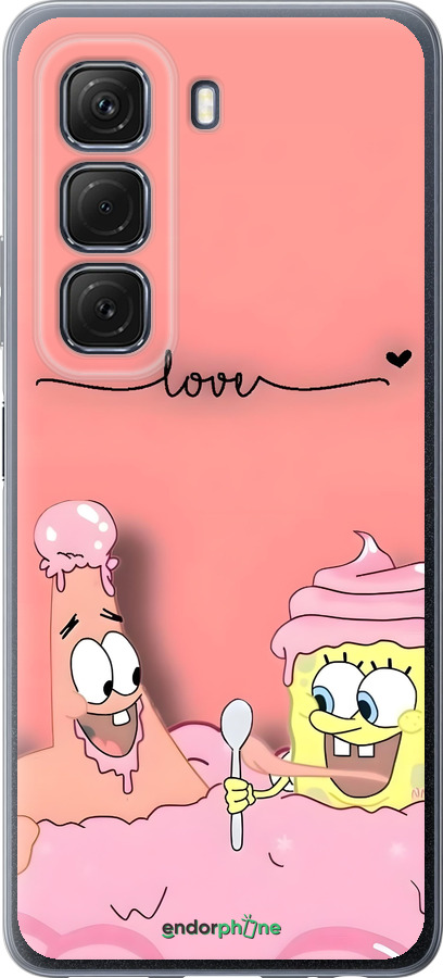 Силиконовый чехол Спанч Боб для Infinix Hot 50 5G - 6282u-3795 изображение 
