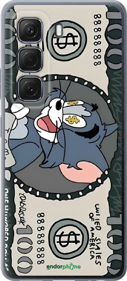 Силиконовый чехол Том и джерри для Infinix Hot 50 5G - 6291u-3795 изображение 