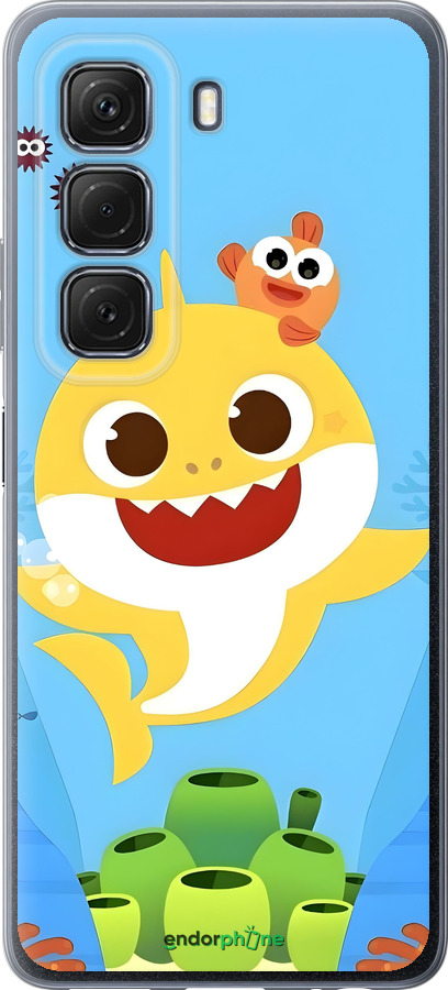 Силиконовый чехол Бейби Шарк для Infinix Hot 50 5G - 6303u-3795 изображение 