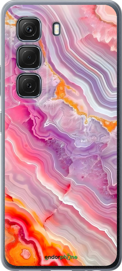 Силиконовый чехол Мрамор 2 для Infinix Hot 50 5G - 6307u-3795 изображение 
