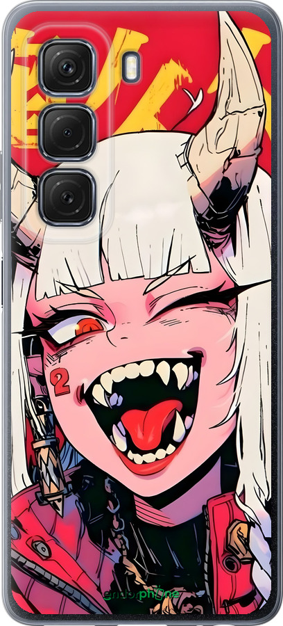 Силиконовый чехол Аниме демон для Infinix Hot 50 5G - 6308u-3795 изображение 