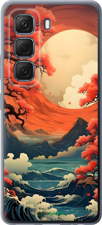 Силиконовый чехол Природа японии для Infinix Hot 50 5G - 6327u-3795 изображение 