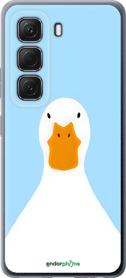 Силиконовый чехол Гусь для Infinix Hot 50 5G - 6350u-3795 изображение 