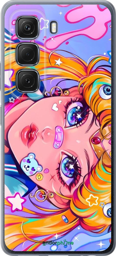 Силиконовый чехол Сейлор Мун 4 для Infinix Hot 50 5G - 6353u-3795 изображение 