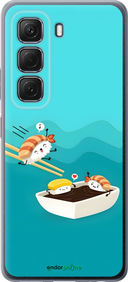 Силиконовый чехол Суши для Infinix Hot 50 5G - 6354u-3795 изображение 