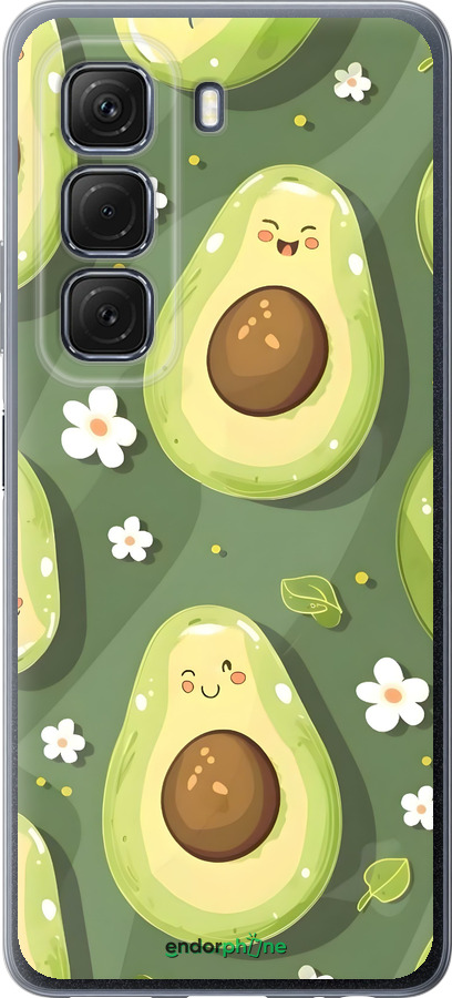 Силиконовый чехол Авокадо для Infinix Hot 50 5G - 6380u-3795 изображение 
