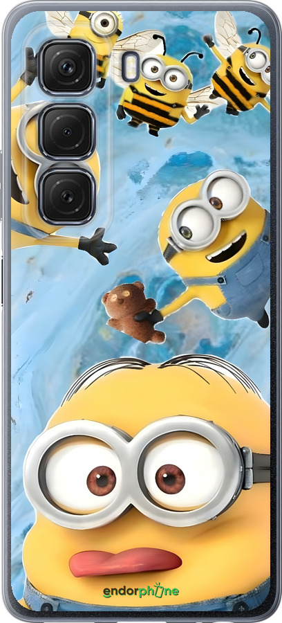 Силиконовый чехол Миньоны для Infinix Hot 50 5G - 6386u-3795 изображение 