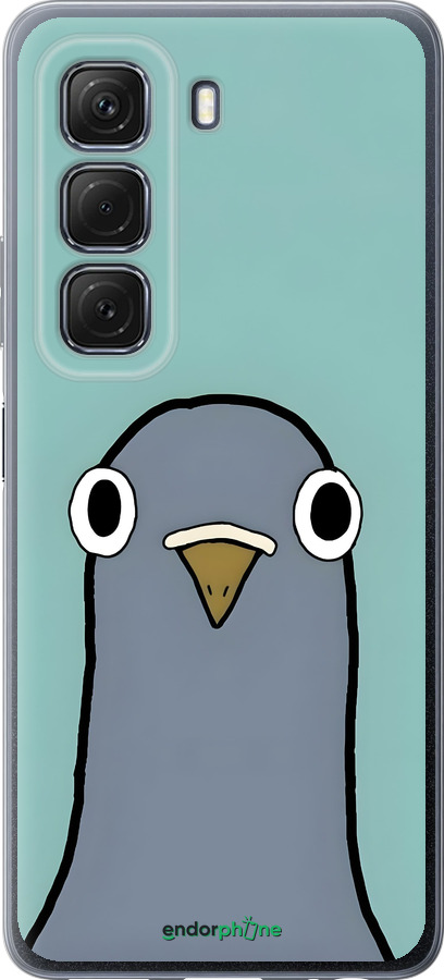 Силиконовый чехол Голубь для Infinix Hot 50 5G - 6388u-3795 изображение 