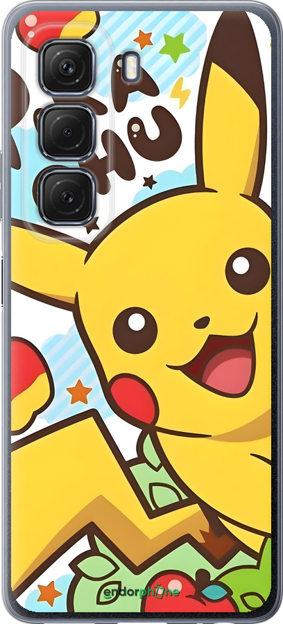 Силиконовый чехол Пикачу 2 для Infinix Hot 50 5G - 6391u-3795 изображение 
