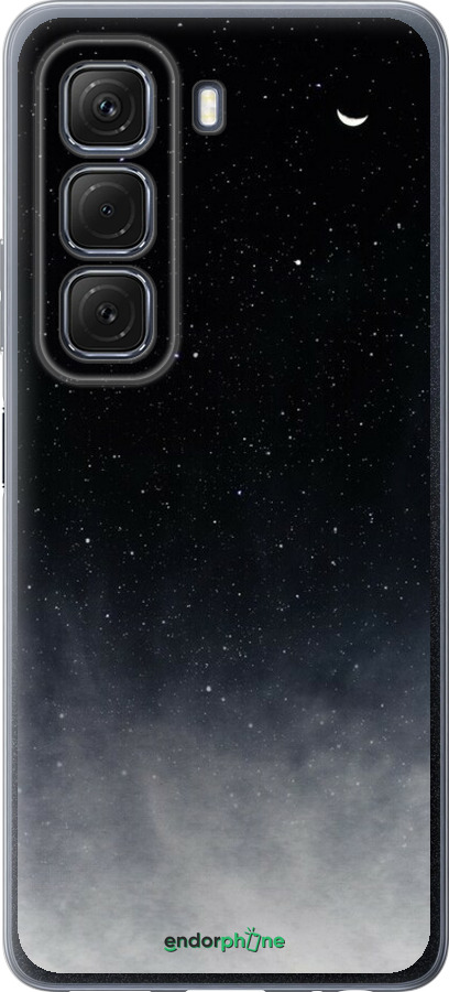 Силиконовый чехол Сині хмари, Синій місяць для Infinix Hot 50 5G - 6396u-3795 изображение 