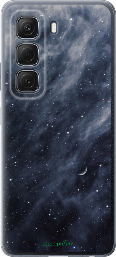 Силиконовый чехол Голубые облака, Голубая луна для Infinix Hot 50 5G - 6398u-3795 изображение 