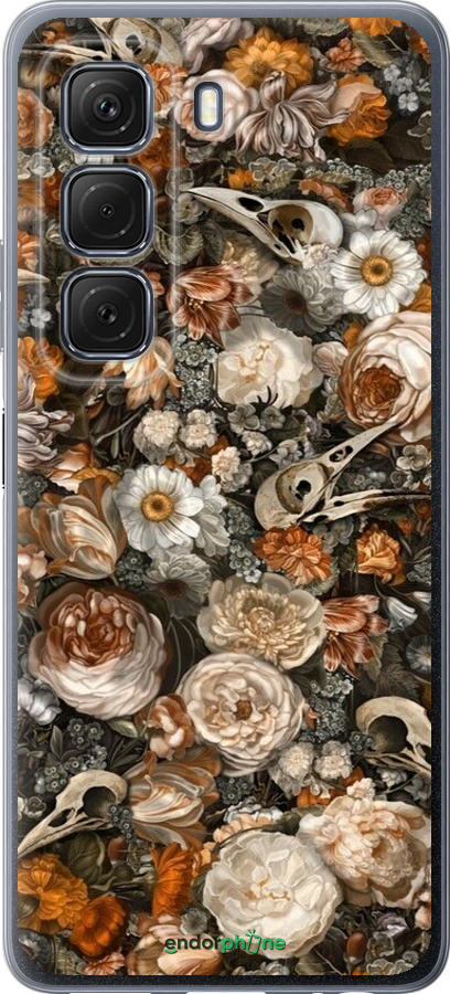 Силиконовый чехол В стиле барокко-мрачный для Infinix Hot 50 5G - 6404u-3795 изображение 