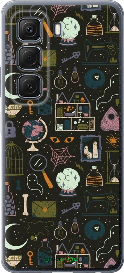 Силиконовый чехол Колдовской принт для Infinix Hot 50 5G - 6425u-3795 изображение 