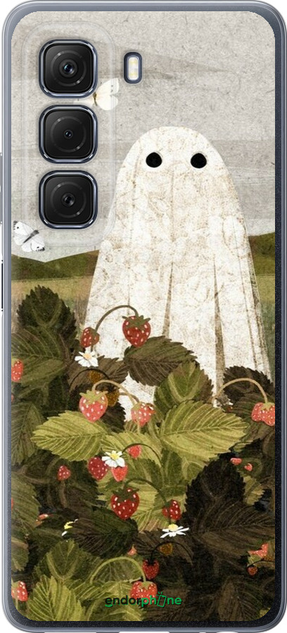 Силиконовый чехол Клубничные поля и привидения для Infinix Hot 50 5G - 6426u-3795 изображение 