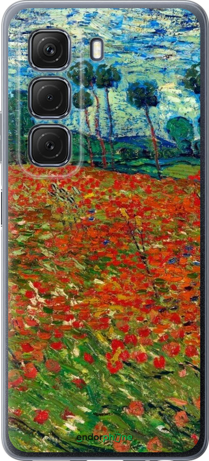 Силиконовый чехол Винсент Ван Гог-Маковое поле для Infinix Hot 50 5G - 6466u-3795 изображение 