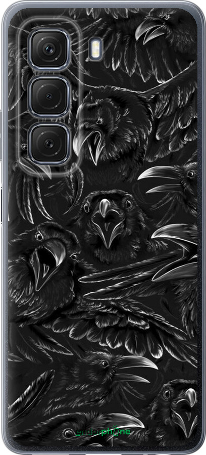 Силиконовый чехол Воронья ярость для Infinix Hot 50 5G - 6474u-3795 изображение 