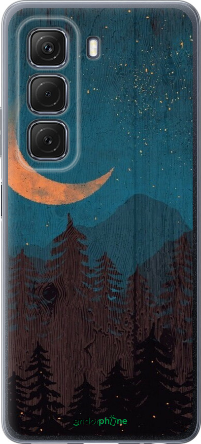 Силиконовый чехол Звездный лес для Infinix Hot 50 5G - 6480u-3795 изображение 