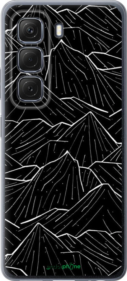 Силиконовый чехол С изображением Темных гор для Infinix Hot 50 5G - 6489u-3795 изображение 