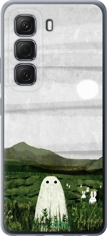 Силиконовый чехол Привидение для Infinix Hot 50 5G - 6492u-3795 изображение 