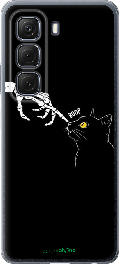 Силиконовый чехол Кошка для Infinix Hot 50 5G - 6505u-3795 изображение 