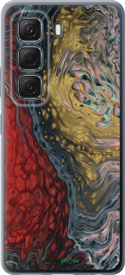 Силиконовый чехол С изображением абстрактной живописи для Infinix Hot 50 5G - 6530u-3795 изображение 