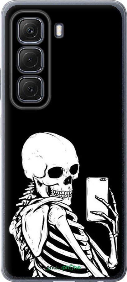 Силиконовый чехол Скелет делает Selfie для Infinix Hot 50 5G - 6535u-3795 изображение 