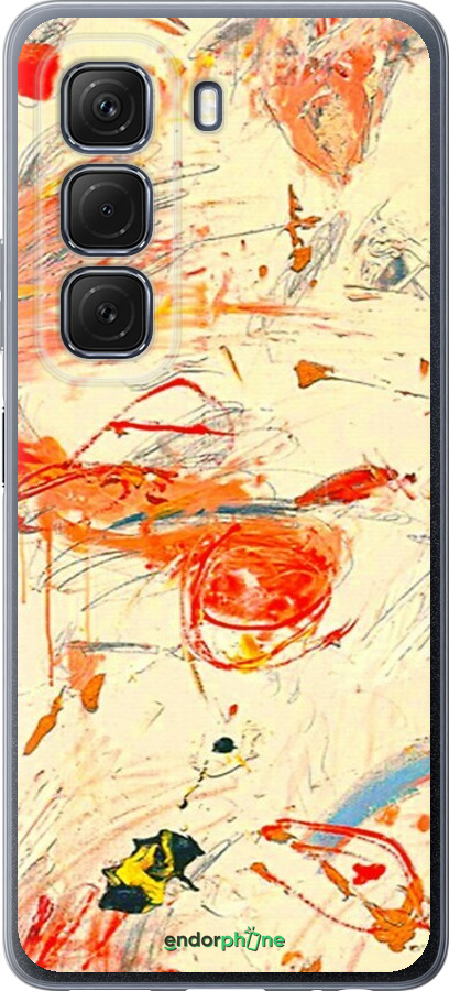 Силіконовий чехол Динамічна картина з хаотичними мазками для Infinix Hot 50 5G - 6540u-3795 изображение 