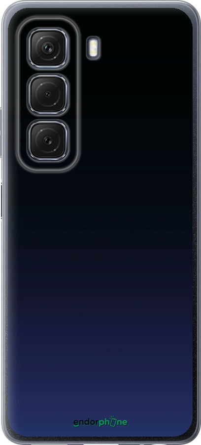 Силиконовый чехол Градиент в тёмно - синем стиле для Infinix Hot 50 5G - 6542u-3795 изображение 