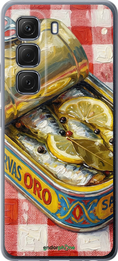 Силіконовий чехол Vintage Sardine Tin Phone для Infinix Hot 50 5G - 6772u-3795 изображение 