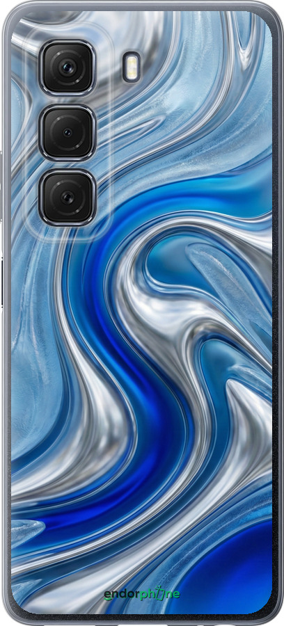 Силиконовый чехол Liquid Chrome для Infinix Hot 50 5G - 6781u-3795 изображение 